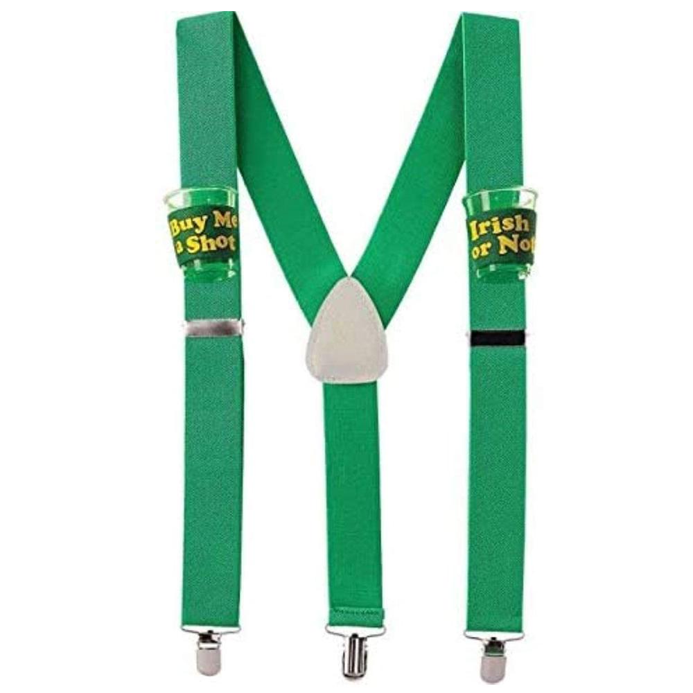 St. Patrick's Day Shot Glass Suspenders Party Accessories - Party Centre