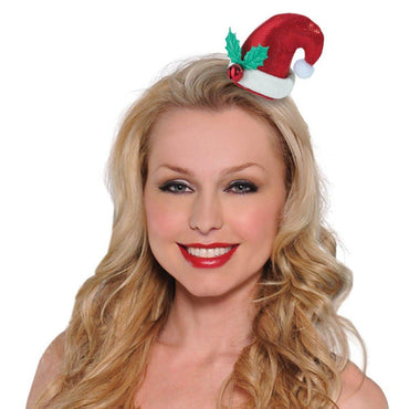 Mini Santa Hair Clip Costumes & Apparel - Party Centre
