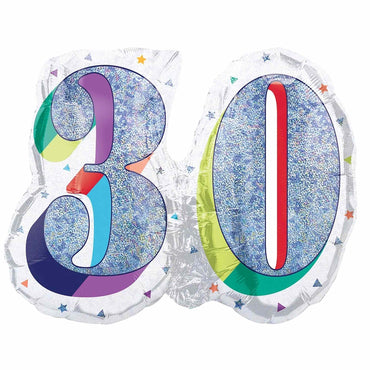 Here's to Your Birthday 30 SuperShape Balloon 66x53cm