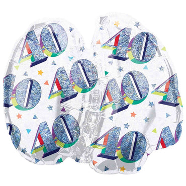 Here's to Your Birthday 40 SuperShape Balloon 68x53cm