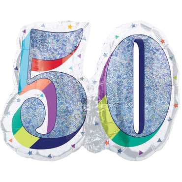 Here's to Your Birthday 50 SuperShape 66x53cn