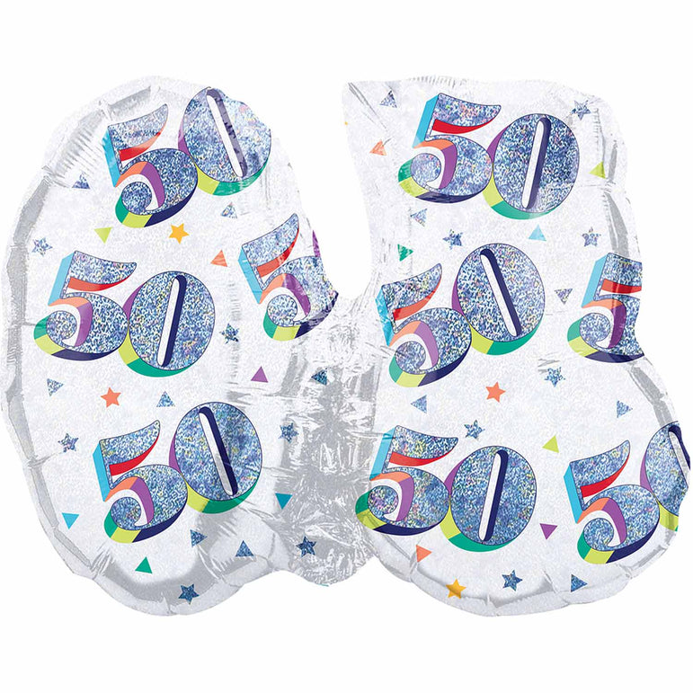 Here's to Your Birthday 50 SuperShape 66x53cn