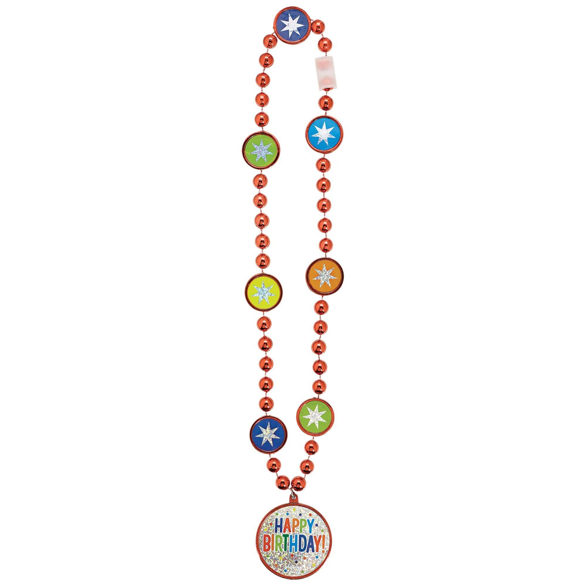 Balloon Bash Bead Necklace Costumes & Apparel - Party Centre