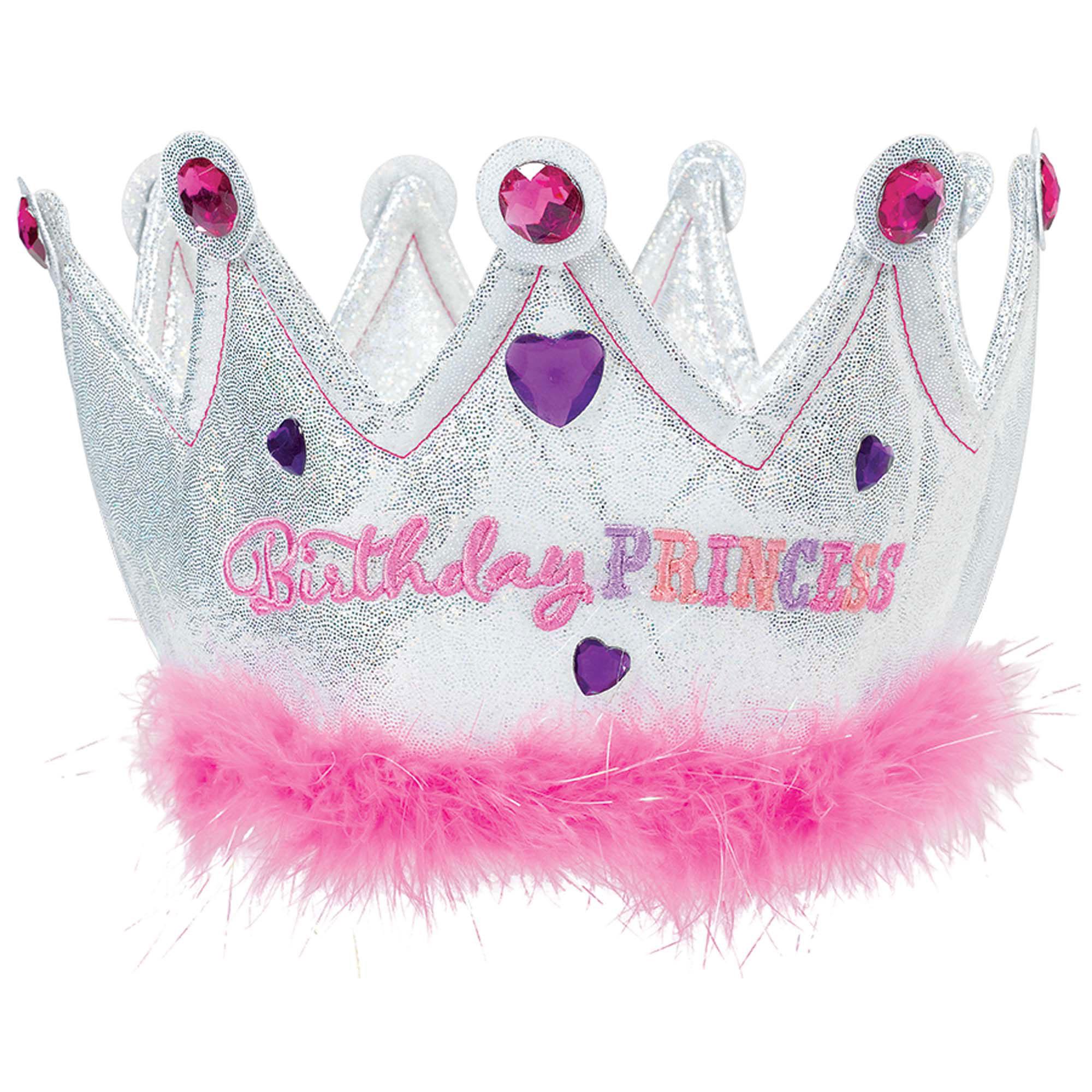 Birthday Princess Fabric Crown Costumes & Apparel - Party Centre