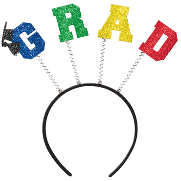 Graduation Deluxe Glitter Head Bopper Costumes & Apparel - Party Centre