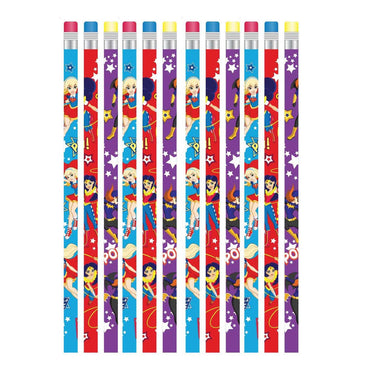 DC Superhero Girls Pencils 12pcs Party Favors - Party Centre