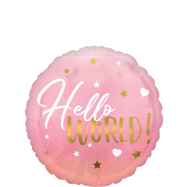 Pink Baby Girl Foil Balloon 45cm Balloons & Streamers - Party Centre