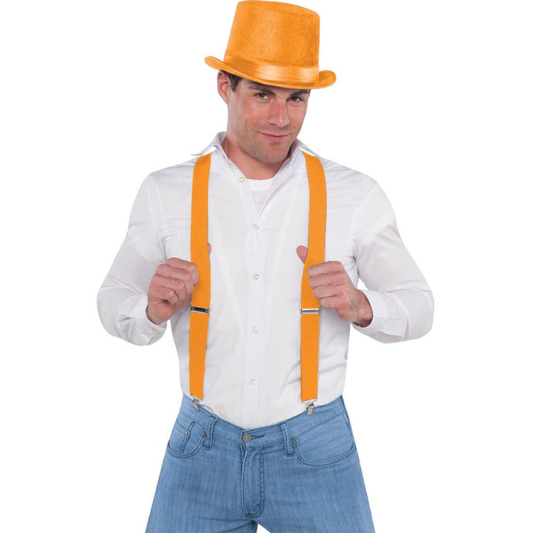 Orange Suspenders Costumes & Apparel - Party Centre