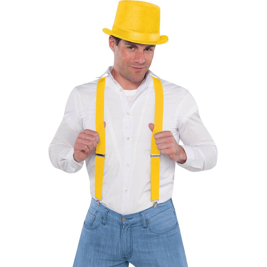 Yellow Suspenders Costumes & Apparel - Party Centre
