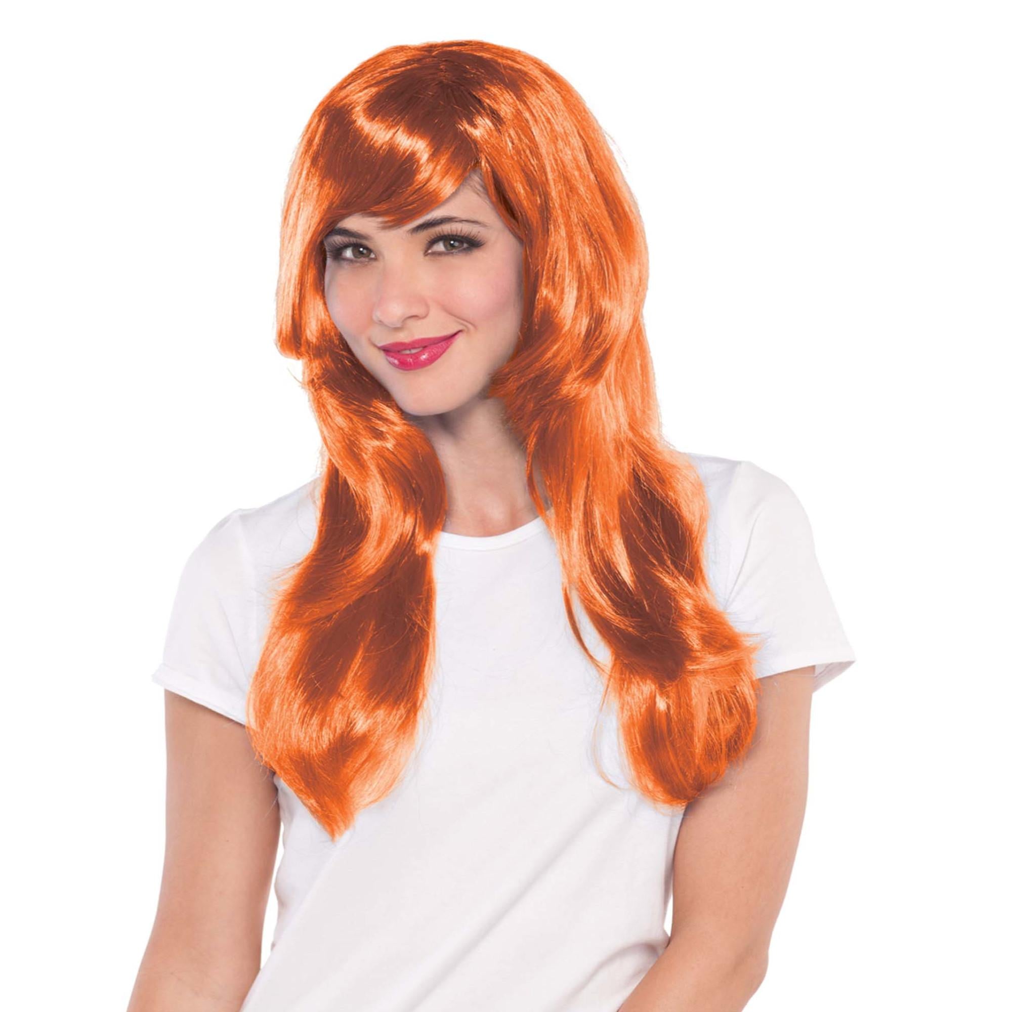 Glamorous Orange Wig