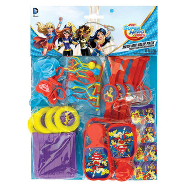 DC Superhero Girls Mega Mix Value Pack 48pcs Party Favors - Party Centre
