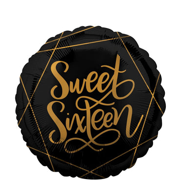 Elegant Sixteen Foil Balloon 45cm Balloons & Streamers - Party Centre