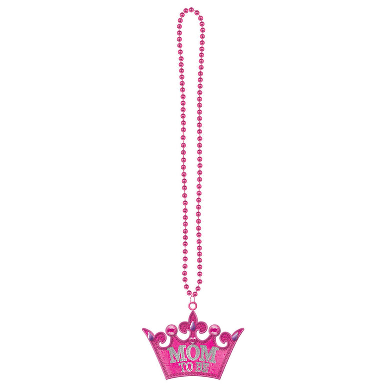 Mom To Be Necklace Bling With Gems 36in Costumes & Apparel - Party Centre