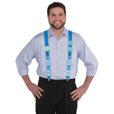 New Dad Suspenders - One Size Costumes & Apparel - Party Centre