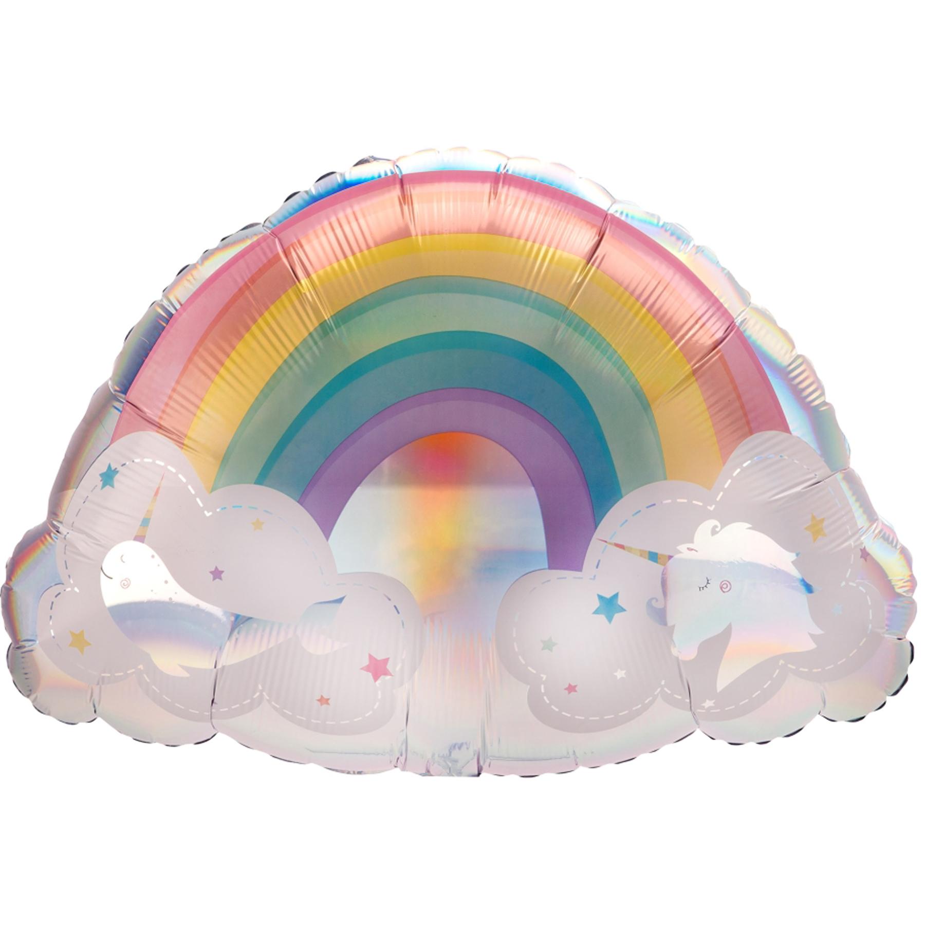 Magical Rainbow SuperShape Balloon 71x50cm Balloons & Streamers - Party Centre