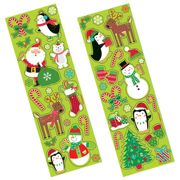 Christmas Fun Stickers 11pcs Favours - Party Centre