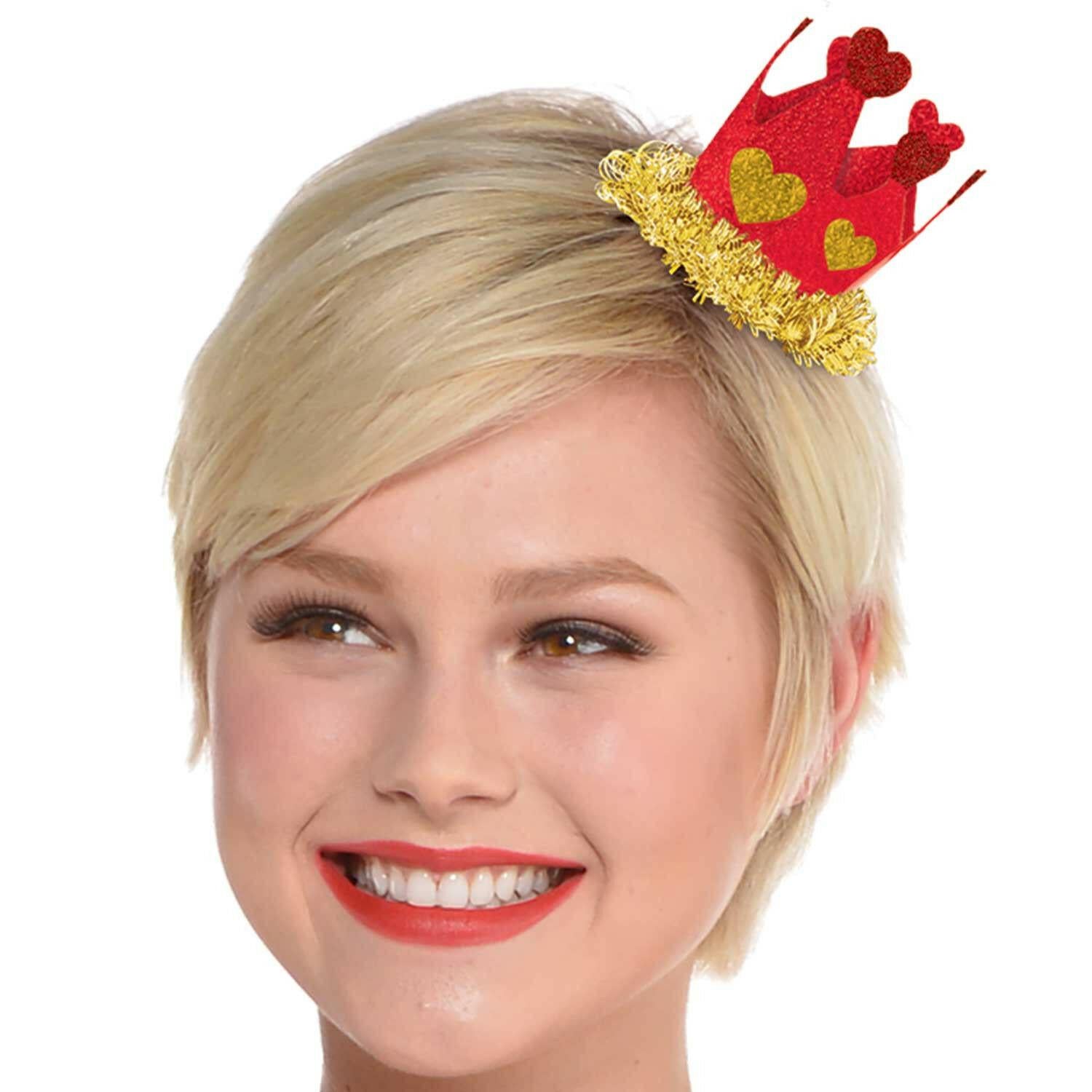 Valentine Crown Hair Clip Costumes & Apparel - Party Centre