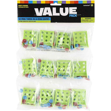 Mini Three-In-A-Row Game Favors