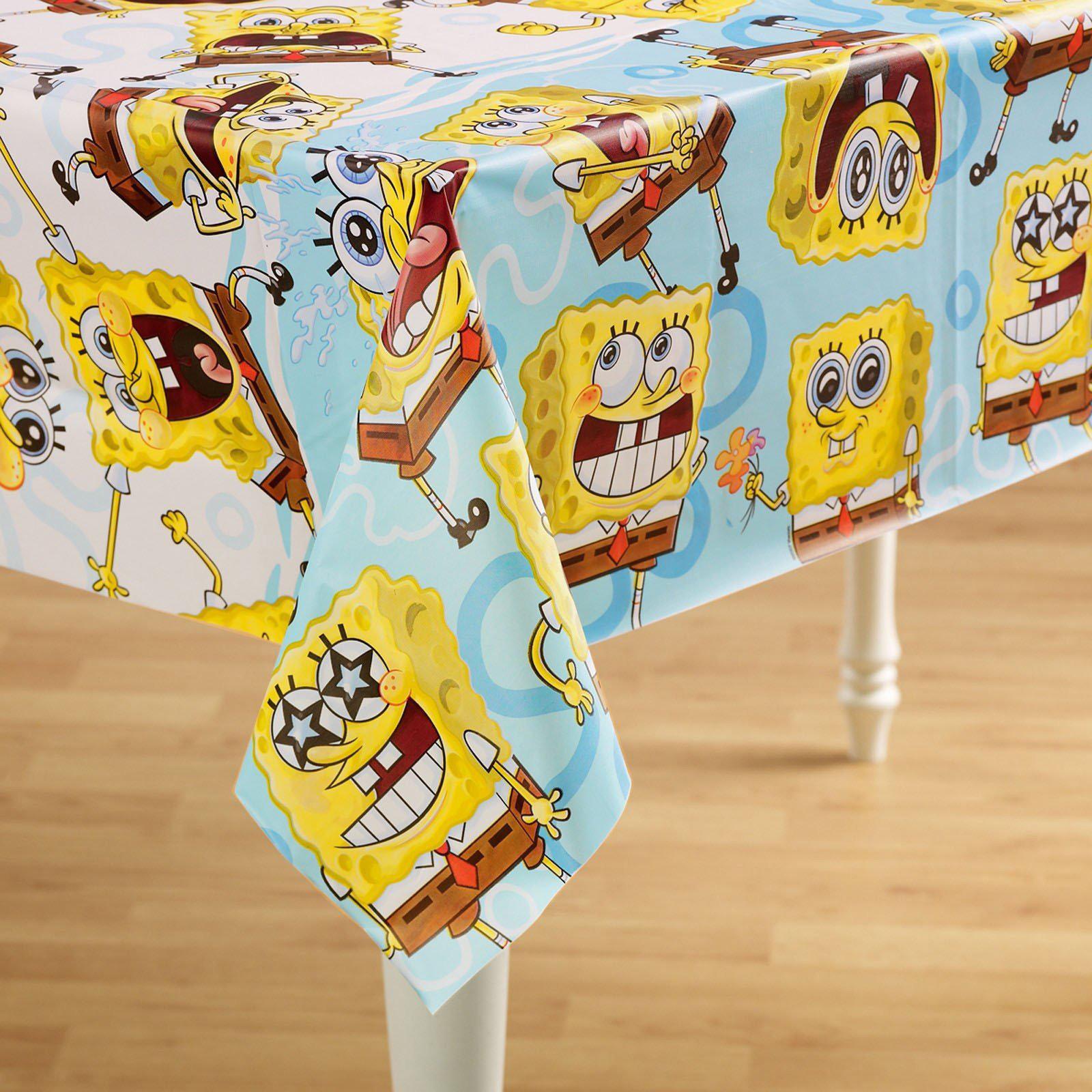SpongeBob Classic Tablecover 54 x 102in Printed Tableware - Party Centre