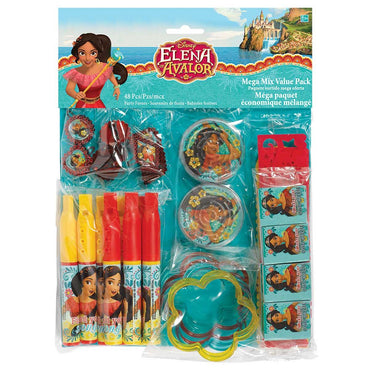 Elena Of Avalor Mega Mix Value Pack 48pcs Party Favors - Party Centre