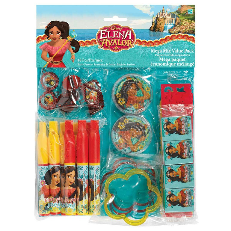 Elena Of Avalor Mega Mix Value Pack 48pcs Party Favors - Party Centre