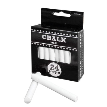 White Wedding Signs Chalks 24pcs Decorations - Party Centre