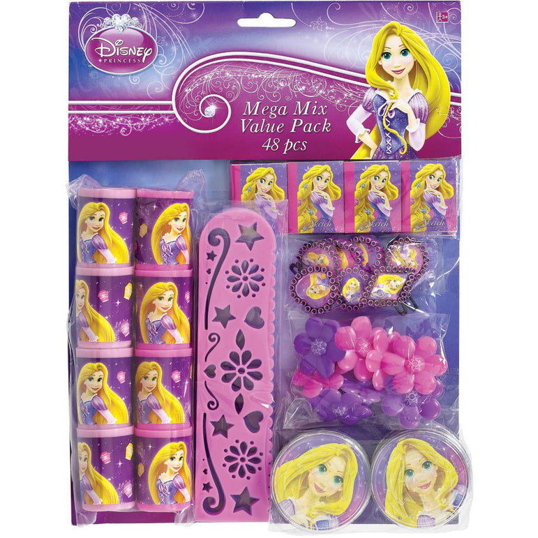Disney Rapunzel Mega Mix Value Pack Favors 48pcs Party Favors - Party Centre
