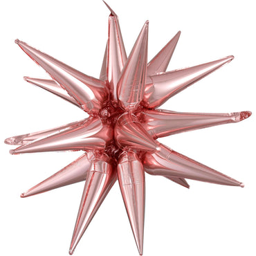 Rose Gold Magic Star Multi-Balloon 76x88cm Balloons & Streamers - Party Centre