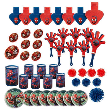 Spider-Man Webbed-Wonder Mega Mix Pack 48pcs Party Favors - Party Centre