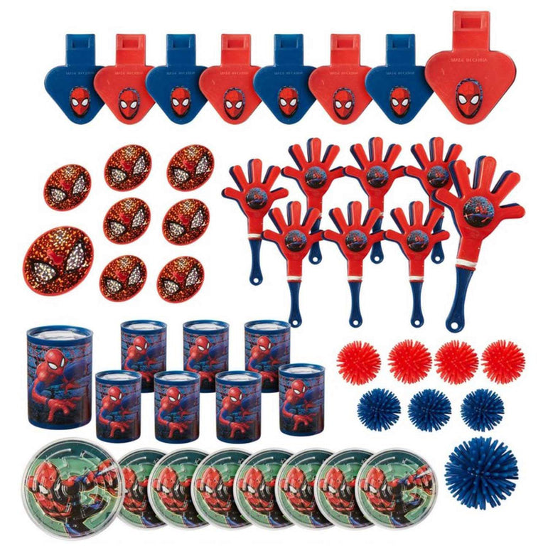 Spider-Man Webbed-Wonder Mega Mix Pack 48pcs Party Favors - Party Centre
