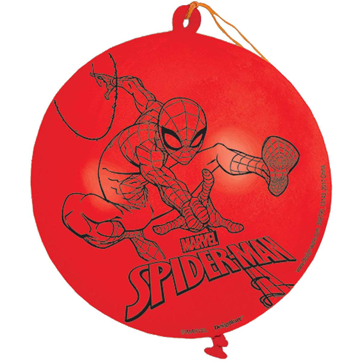 Spider-Man Webbed Balloon Punch Favor 1pc Party Favors - Party Centre