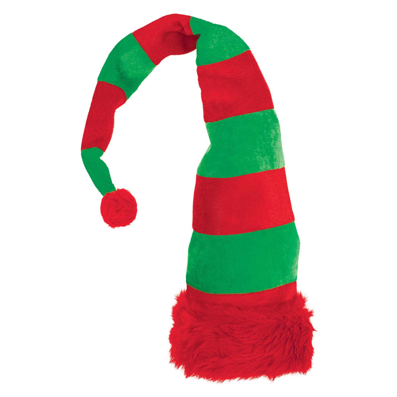 Long Bend-to-Shape Elf Hat Costumes & Apparel - Party Centre