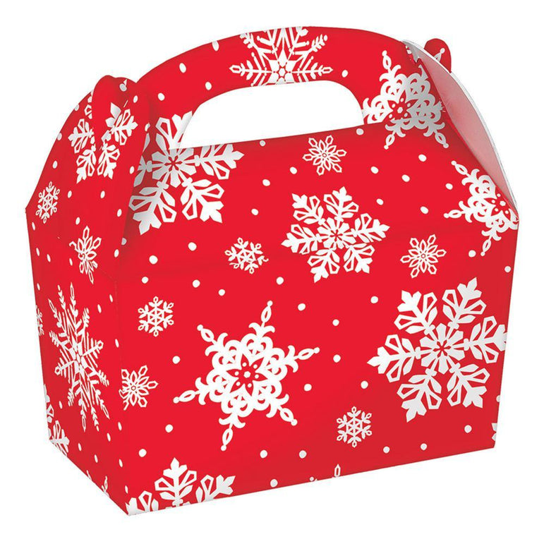 Snowflakes Gable Box Favours - Party Centre
