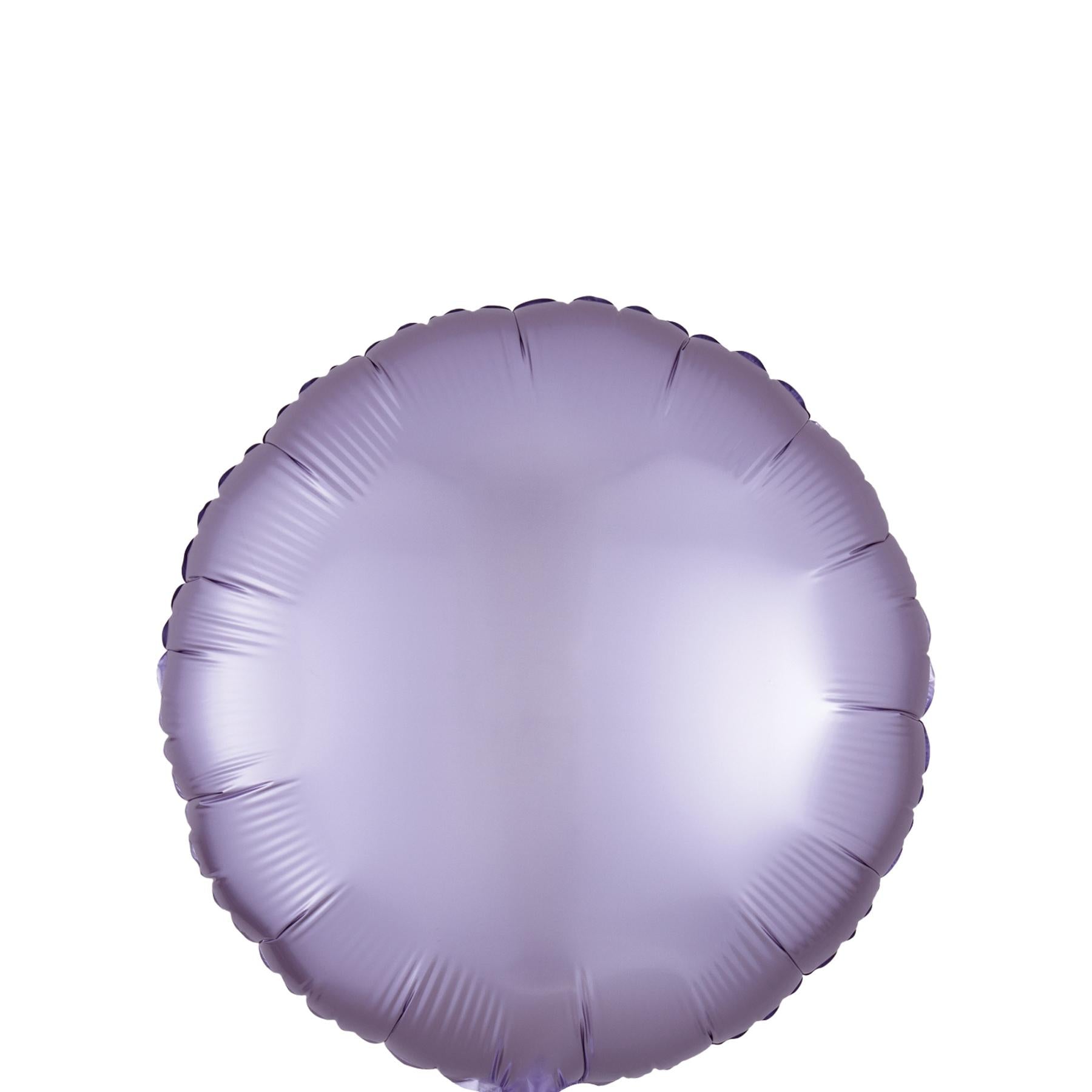 Pastel Lilac Circle Satin Luxe Foil Balloon 45cm Balloons & Streamers - Party Centre