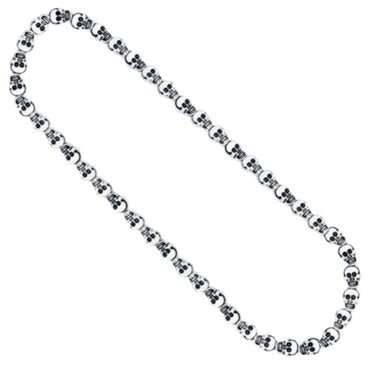 Skull And Bones Bead Necklace Favours - Party Centre