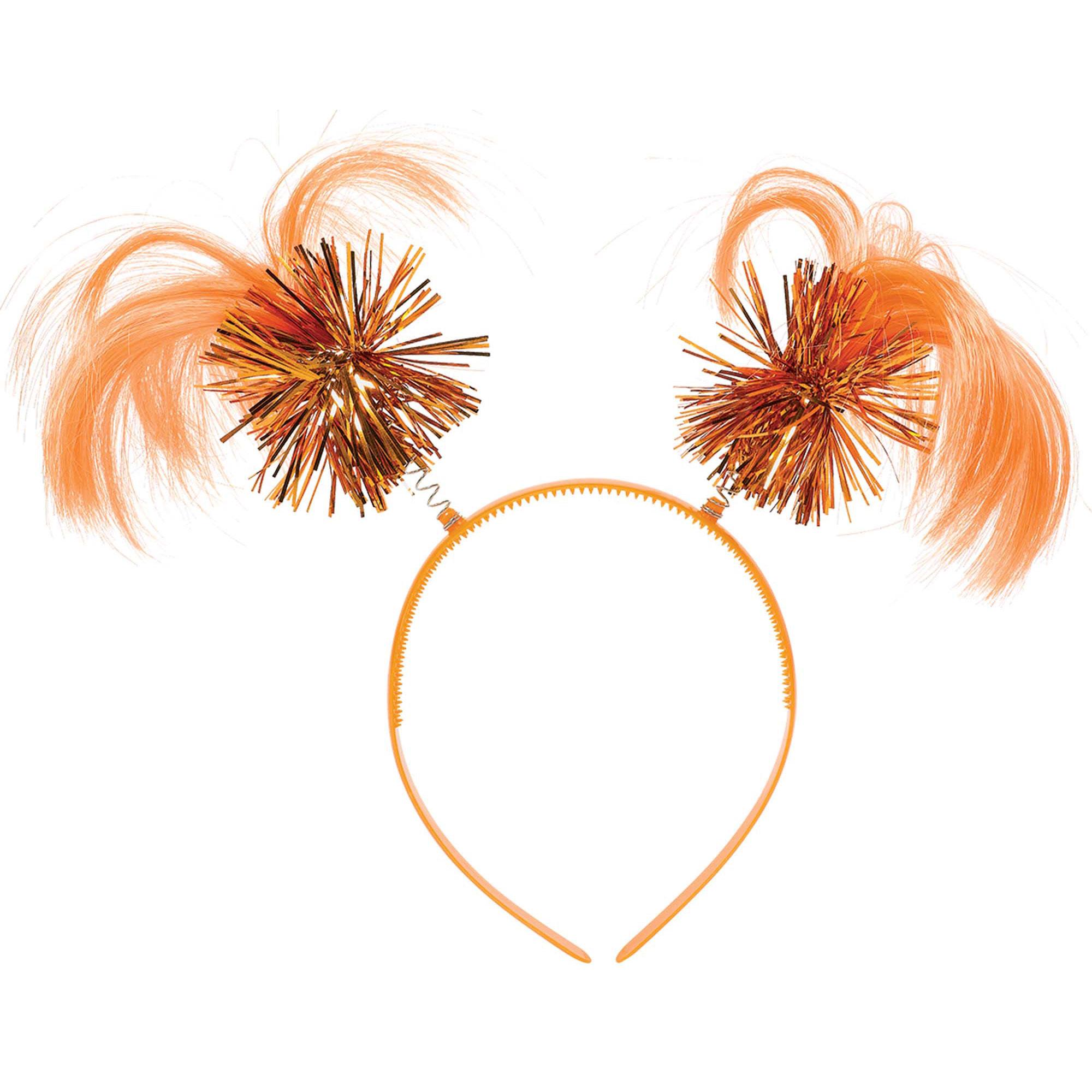 Head Bopper Ponytail Orange Costumes & Apparel - Party Centre