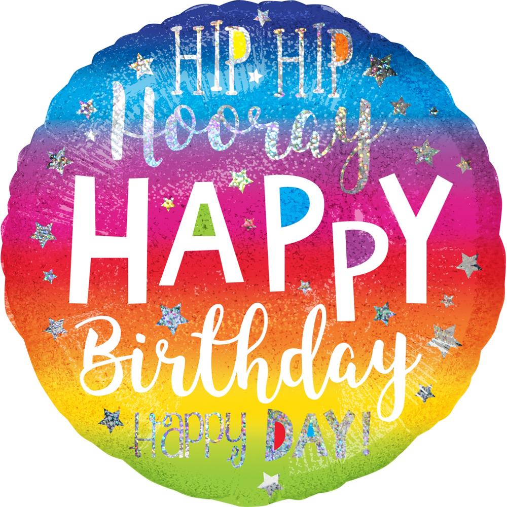 Hip Hip Hooray Birthday Jumbo Foil Balloon 71cm Balloons & Streamers - Party Centre