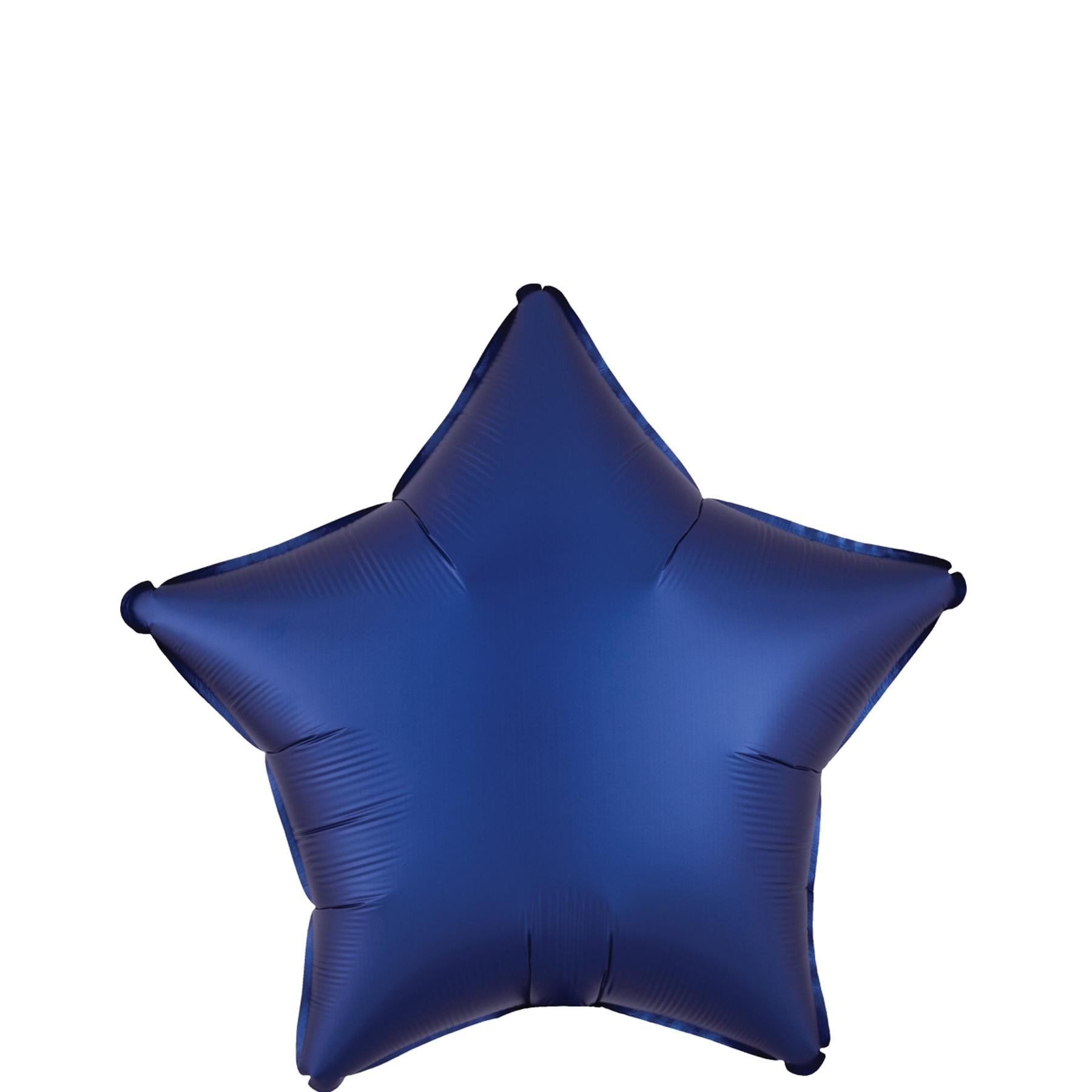 Navy Star Satin Luxe Foil Balloon 45cm Balloons & Streamers - Party Centre