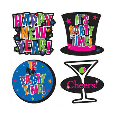 New Year's Tattoo Favors 48 Sheets Favours - Party Centre