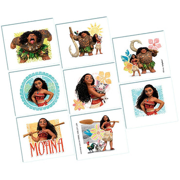 Disney Moana Tattoo Favors 8 Sheets Party Favors - Party Centre