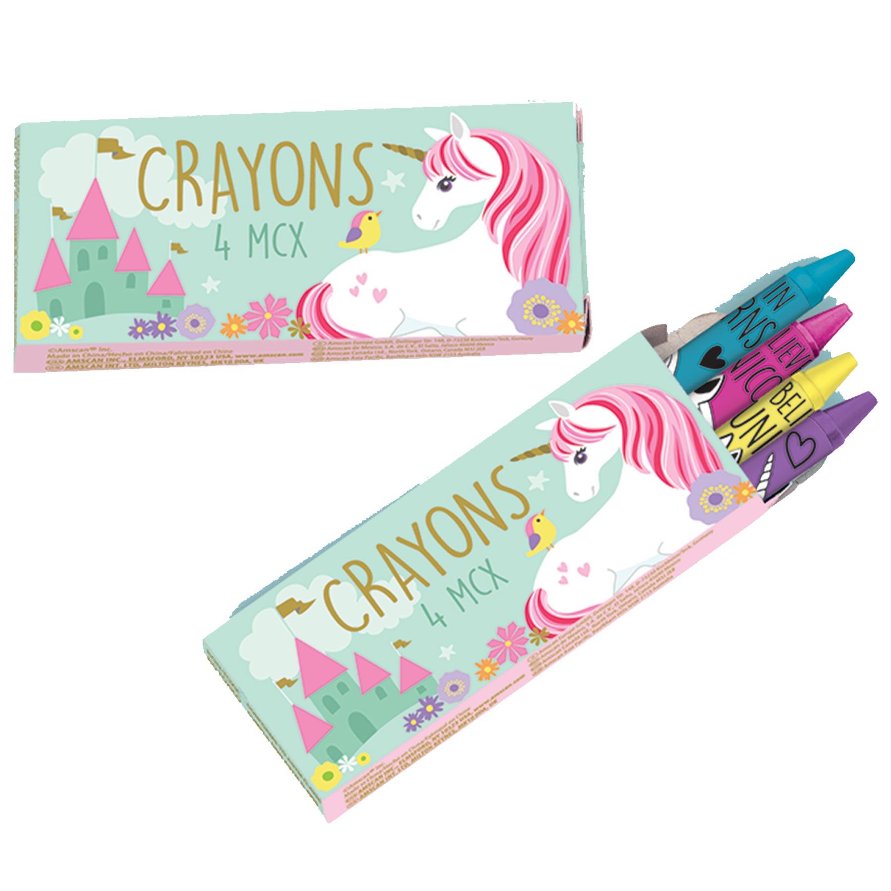 Magical Unicorn Crayons 12ct Party Favors - Party Centre
