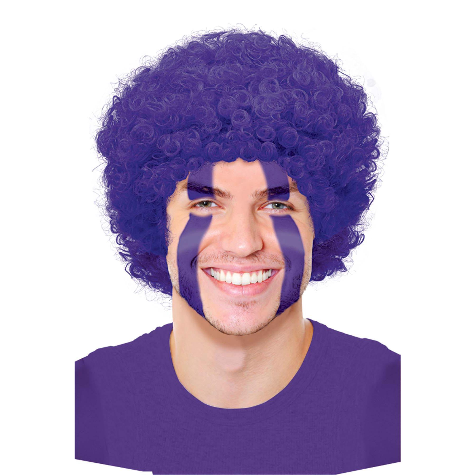 Purple Curly Wig Costumes & Apparel - Party Centre