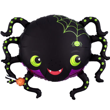 Spider Satin Infused SuperShape 73x58cm Balloons & Streamers - Party Centre