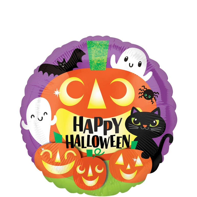 Happy Halloween Friends Foil Balloon 45cm Balloons & Streamers - Party Centre