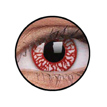 Blood Shot Crazy Lens One Day Costumes & Apparel - Party Centre