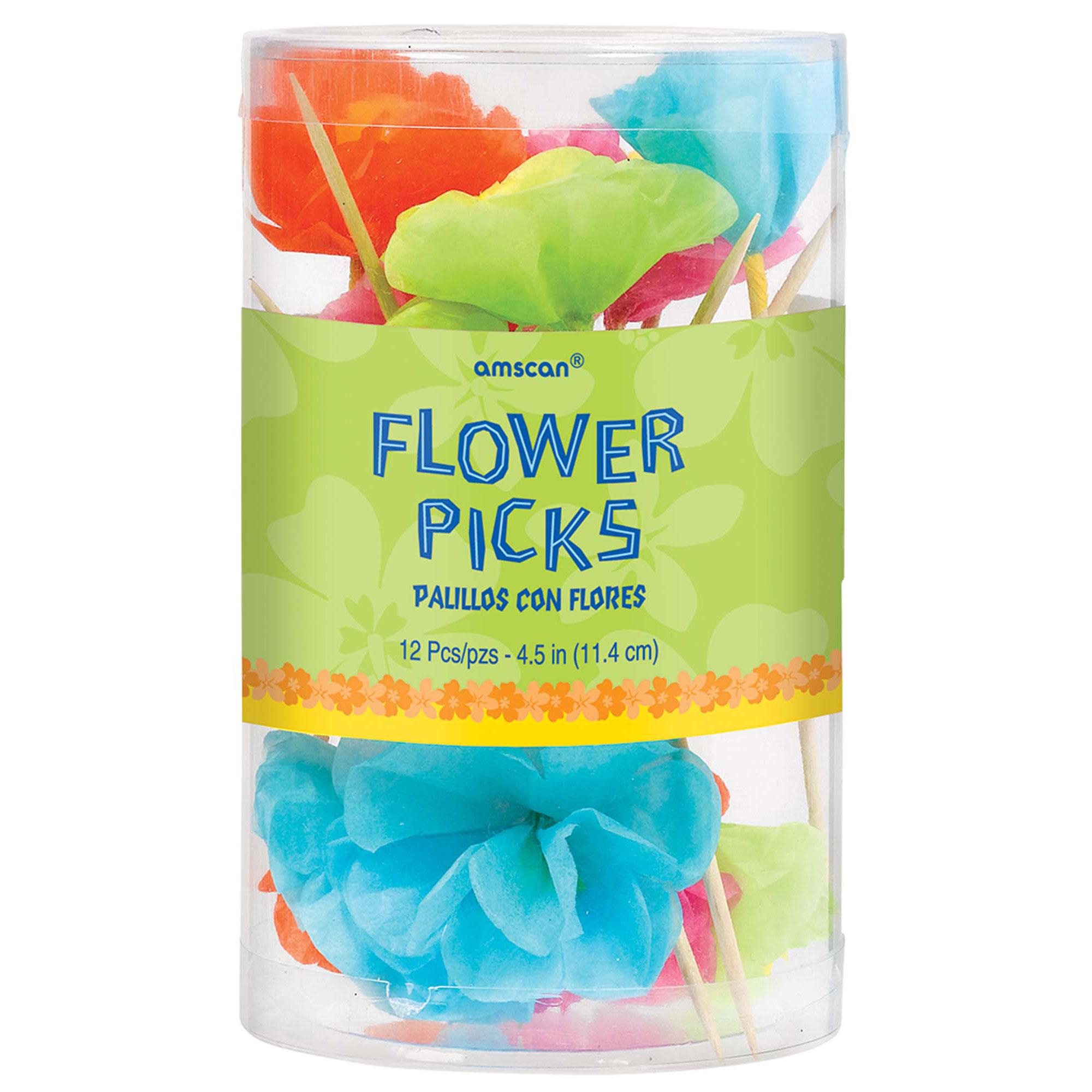 Flower Picks 4.50in, 12pcs Party Accessories - Party Centre