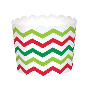 Christmas Large Paper Cups 24pcs Printed Tableware - Party Centre