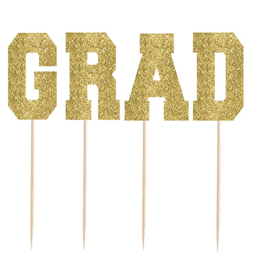 G-R-A-D Glitter Paper Picks Party Accessories - Party Centre