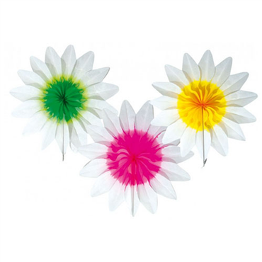 Fan Flower 15in Decorations - Party Centre