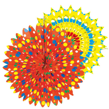 Confetti Flame Retardant Fan Decoration Decorations - Party Centre